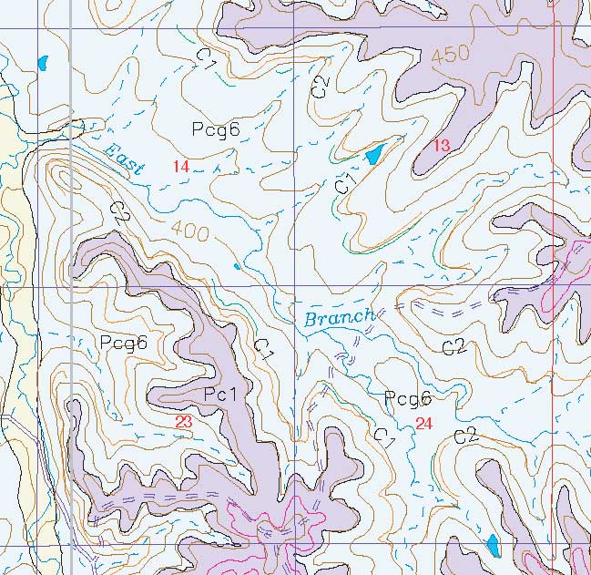 small geologic map