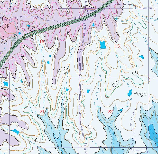 small geologic map