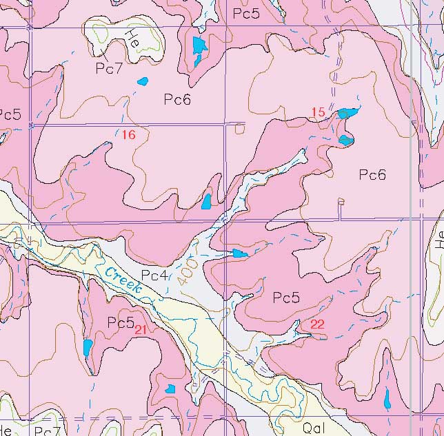 small geologic map