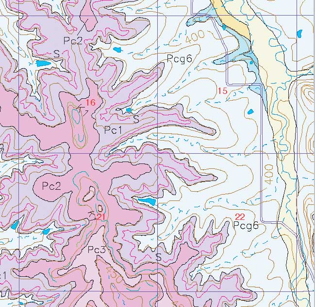 small geologic map