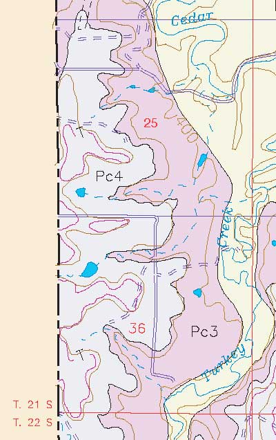 small geologic map