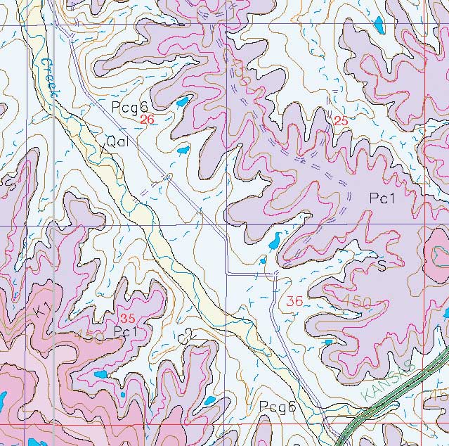 small geologic map