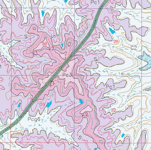 small geologic map