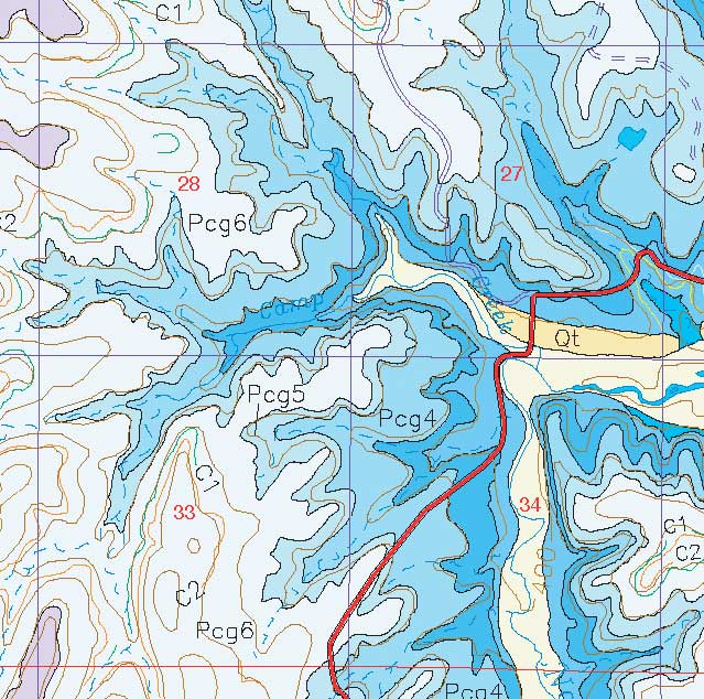 small geologic map