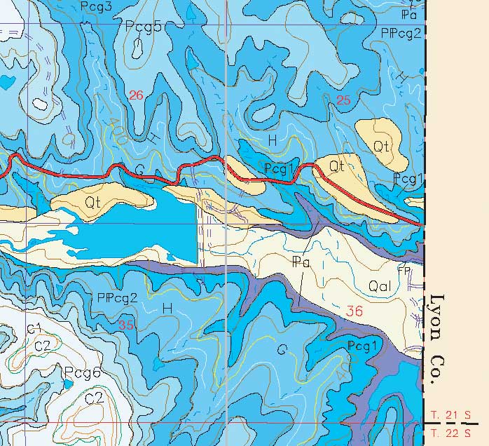 small geologic map