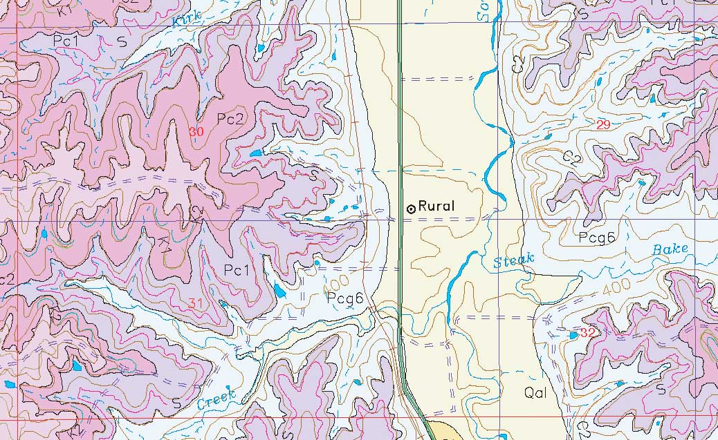 small geologic map