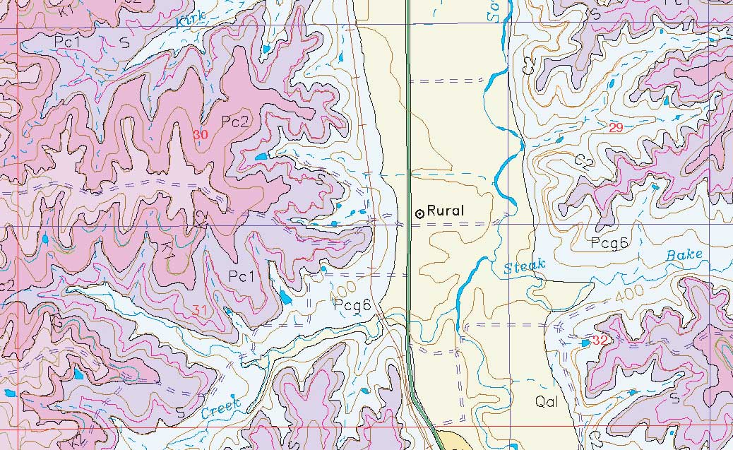 small geologic map