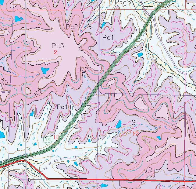 small geologic map