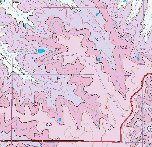 small geologic map