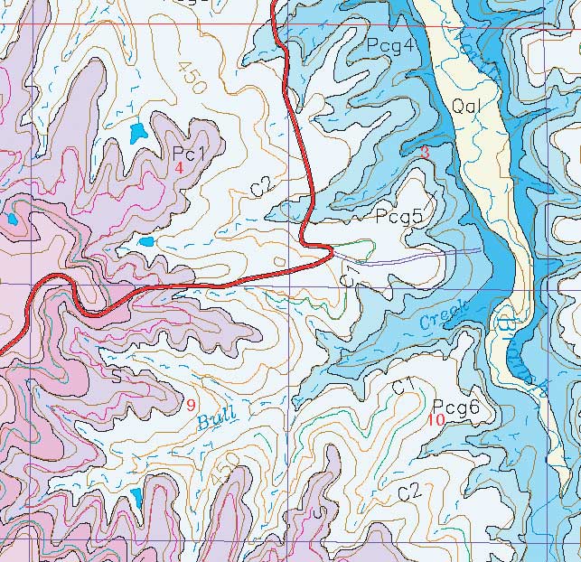 small geologic map