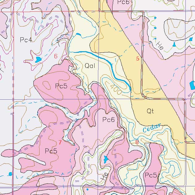 small geologic map