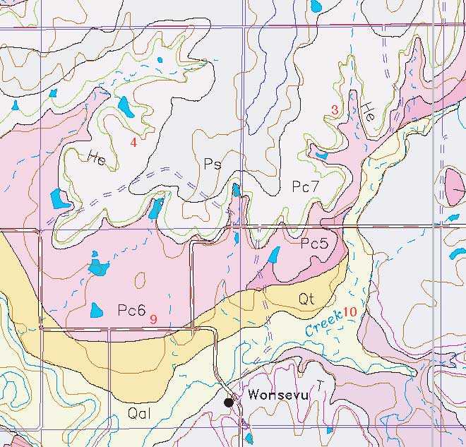 small geologic map