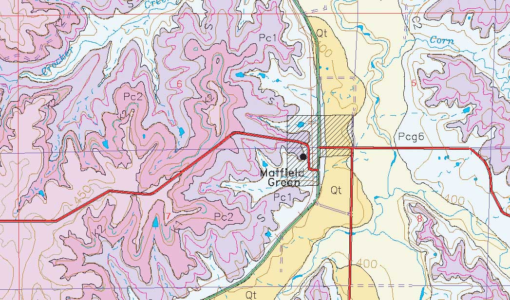 small geologic map