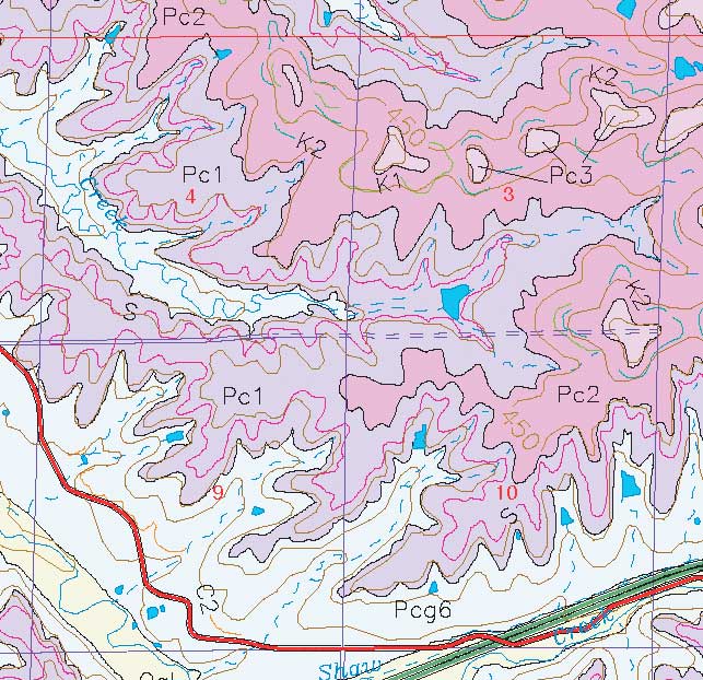 small geologic map