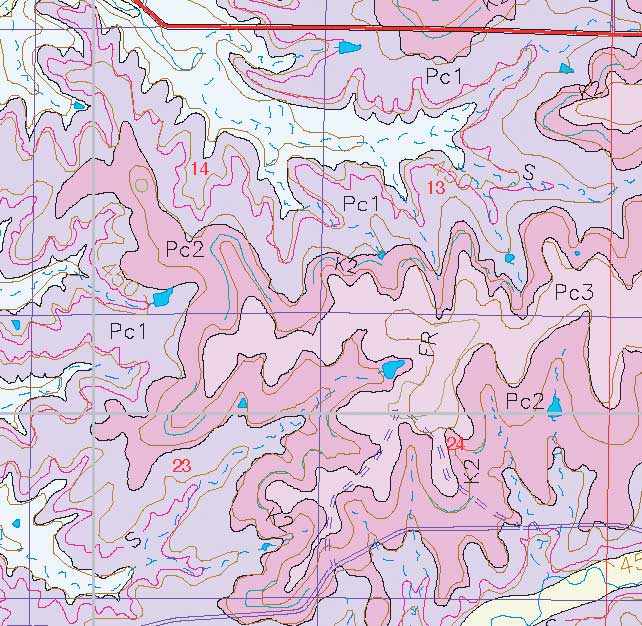 small geologic map