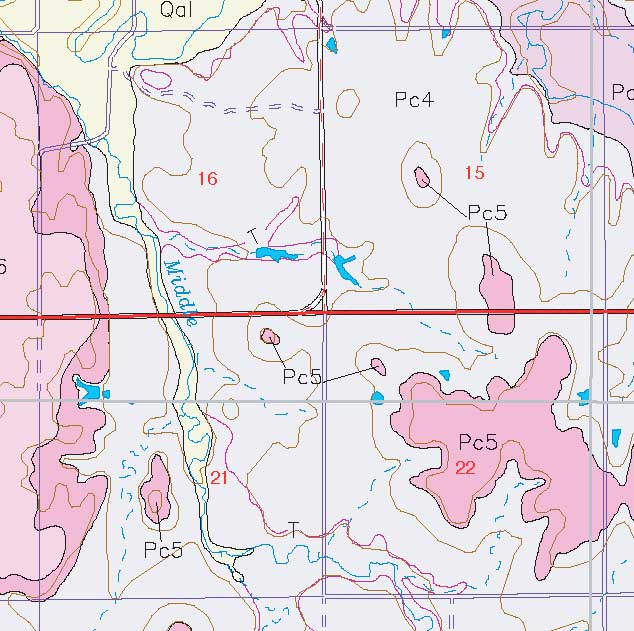 small geologic map