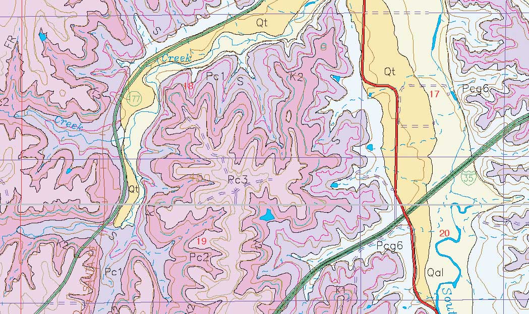 small geologic map