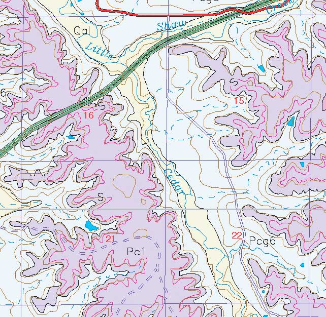 small geologic map