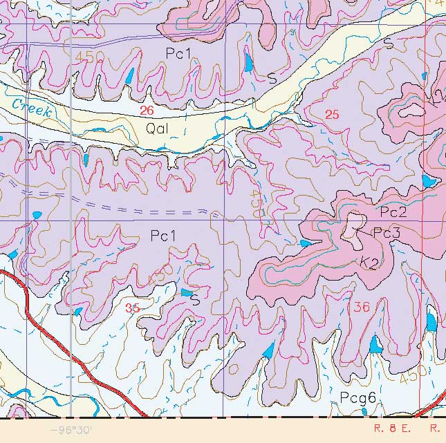 small geologic map