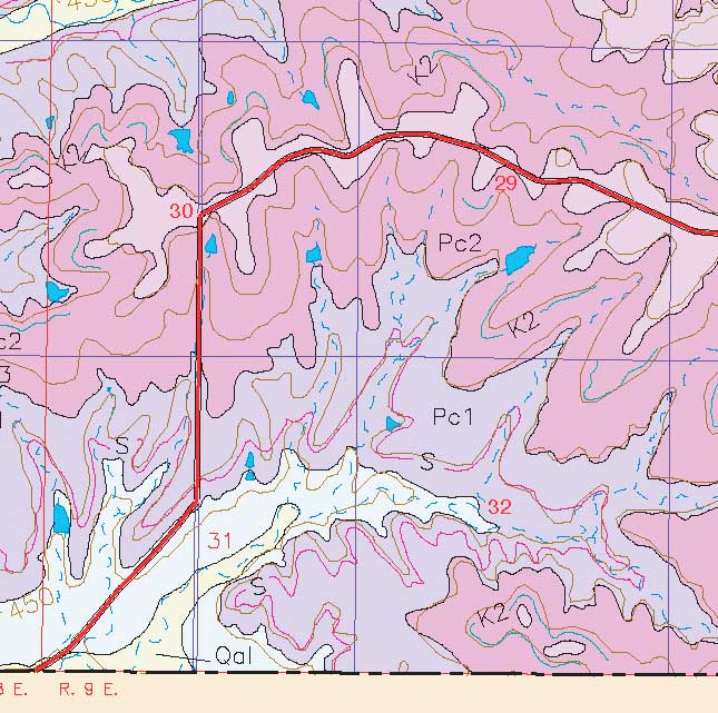 small geologic map