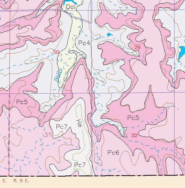 small geologic map