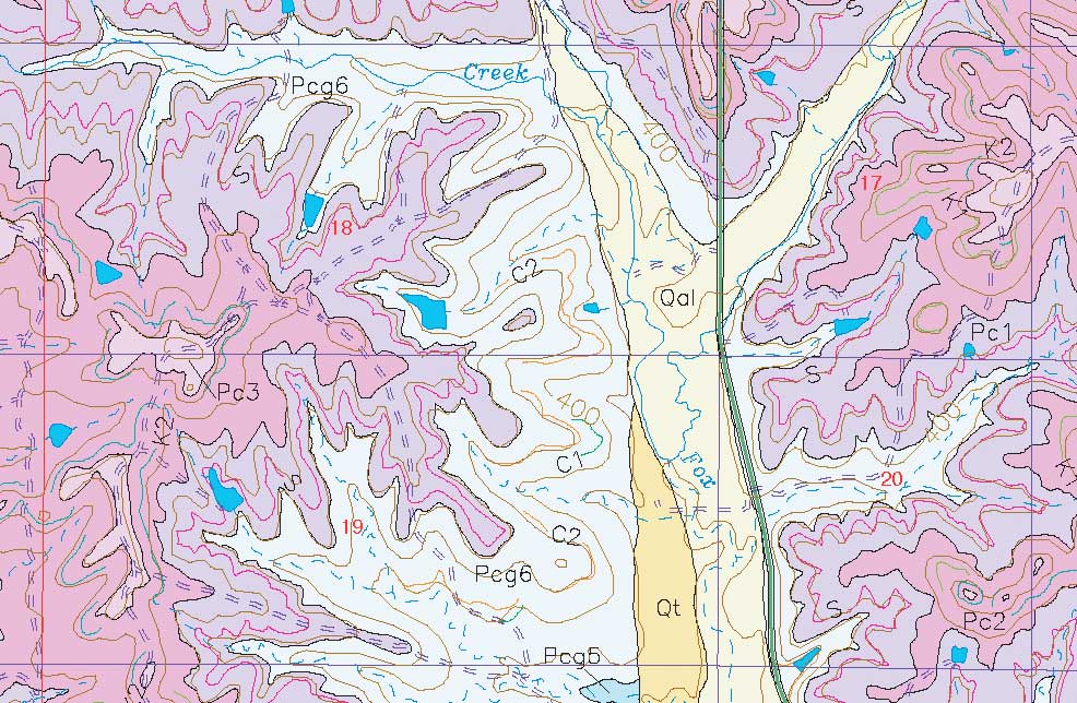 small geologic map