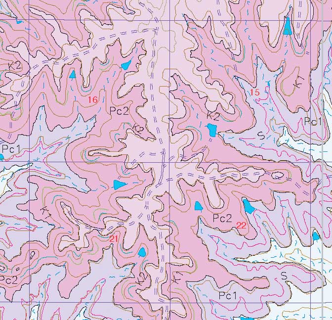 small geologic map