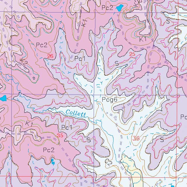 small geologic map