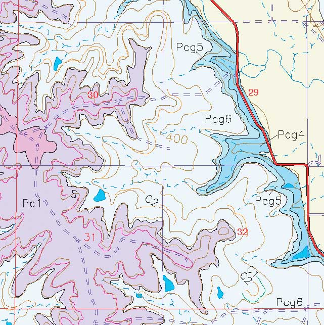 small geologic map