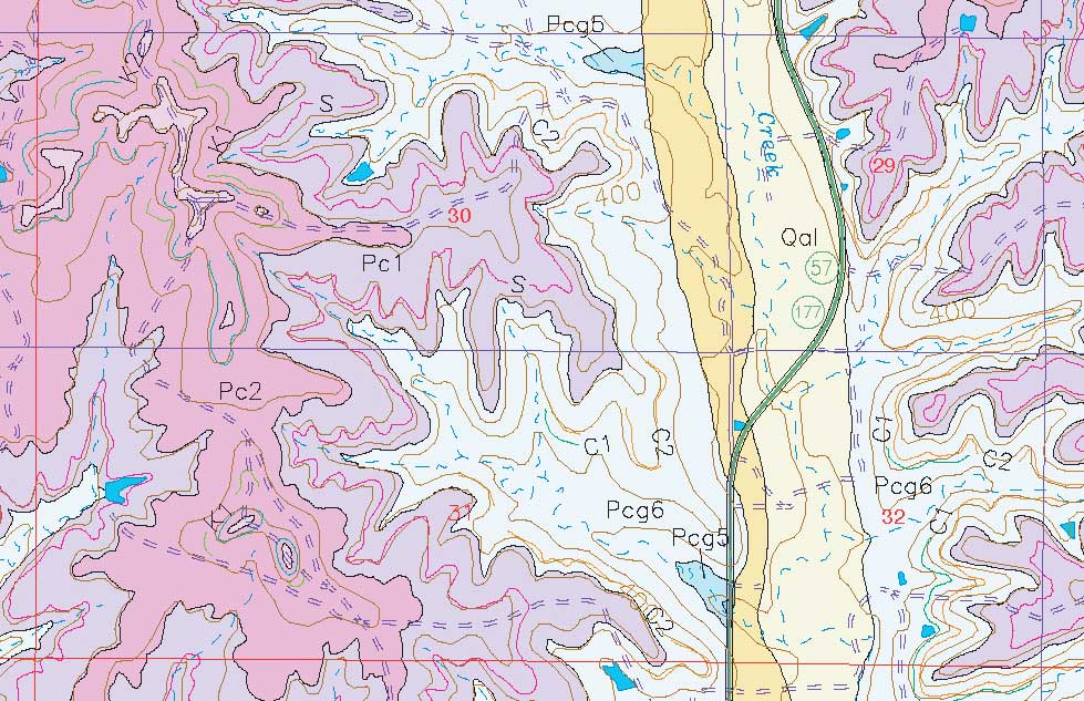 small geologic map