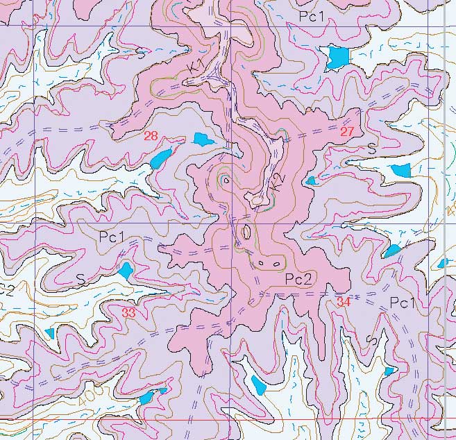 small geologic map