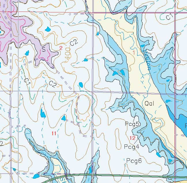 small geologic map