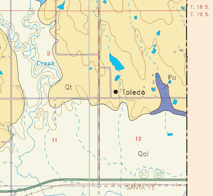 small geologic map