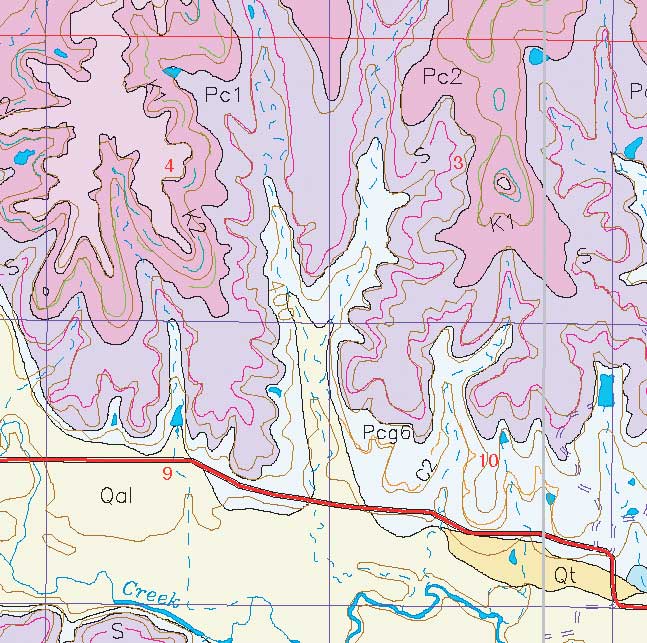 small geologic map