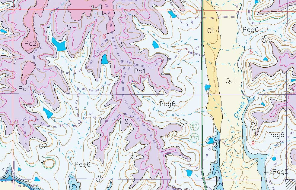 small geologic map