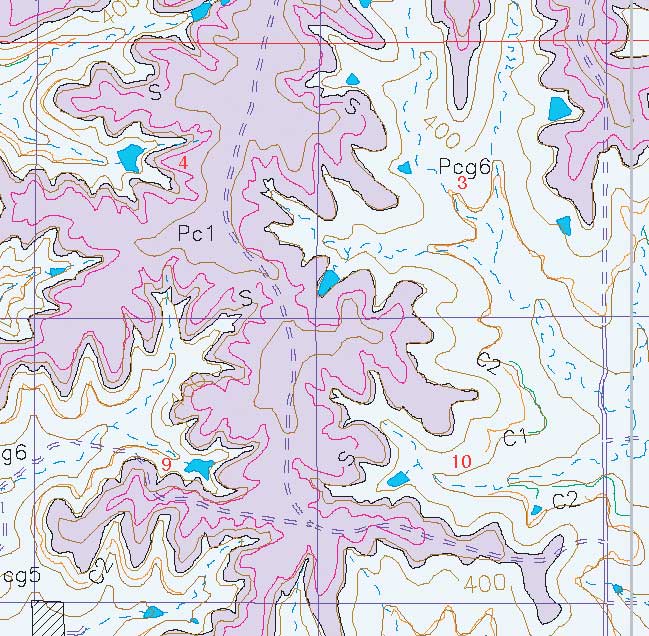 small geologic map