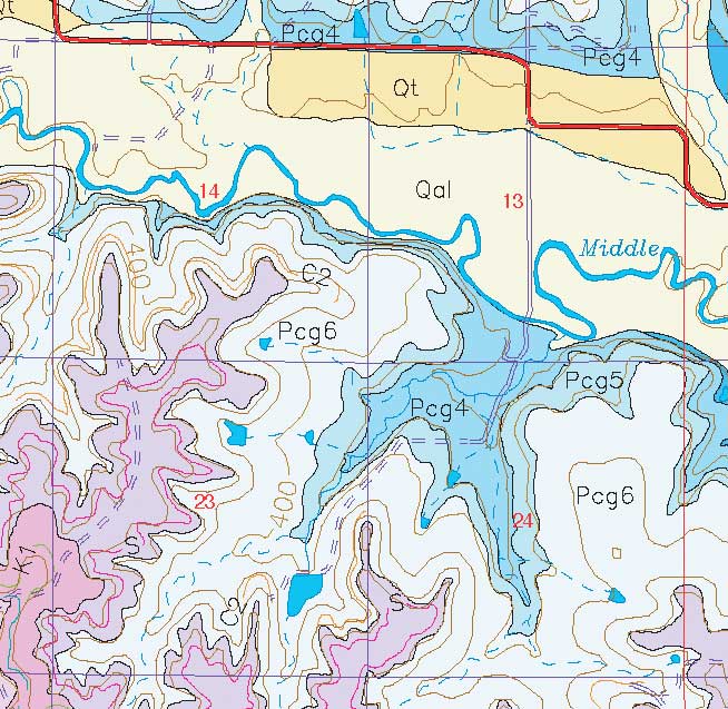 small geologic map