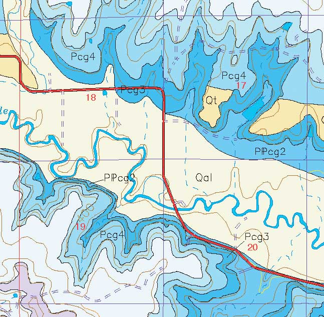 small geologic map