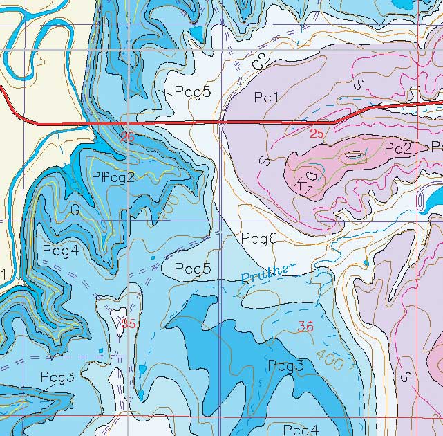 small geologic map