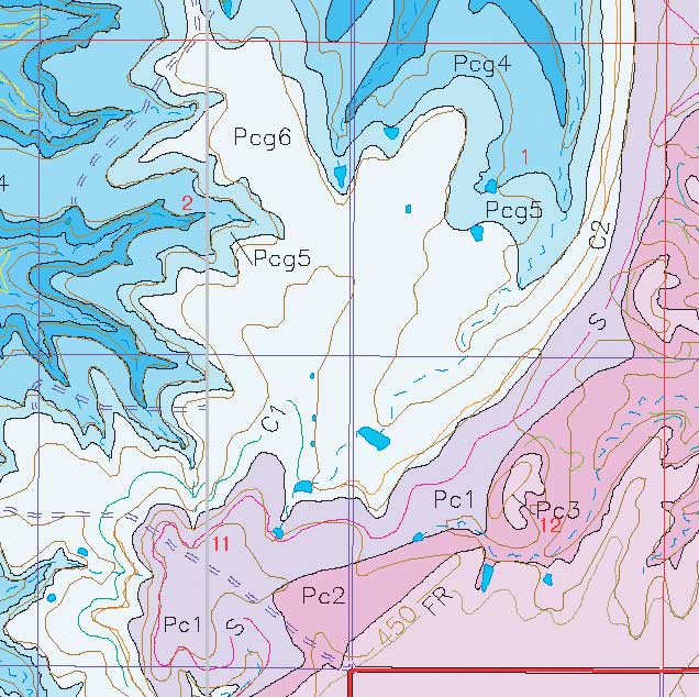 small geologic map