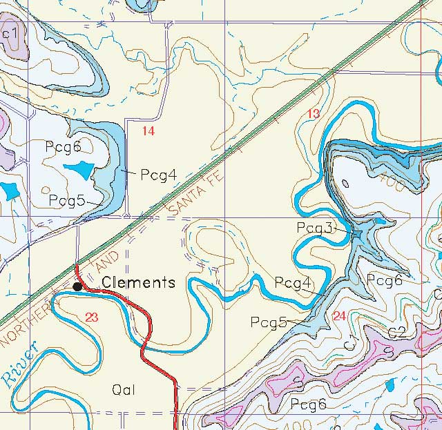 small geologic map