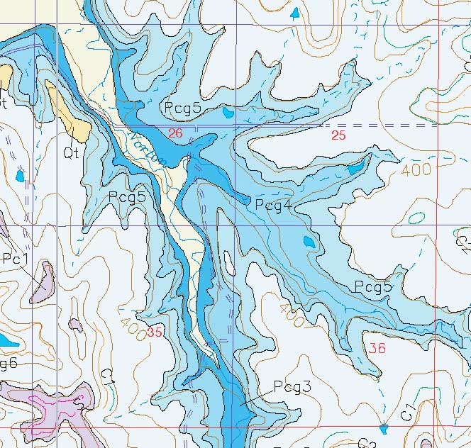 small geologic map