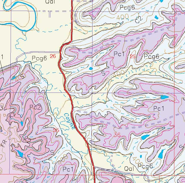 small geologic map