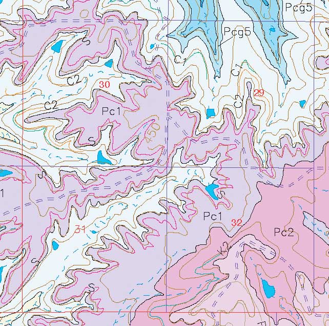 small geologic map