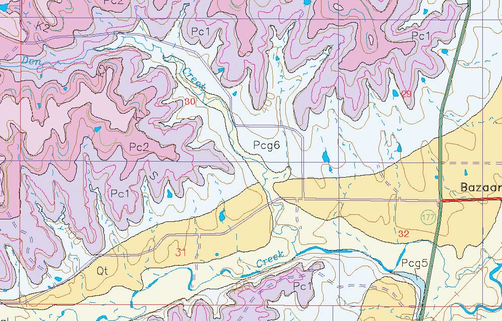 small geologic map