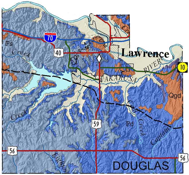 Douglas County geologic map