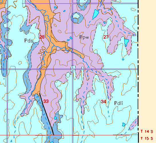 small geologic map