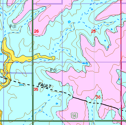 small geologic map