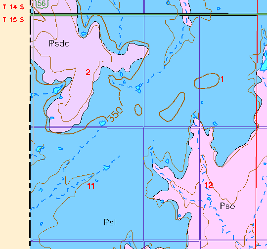 small geologic map