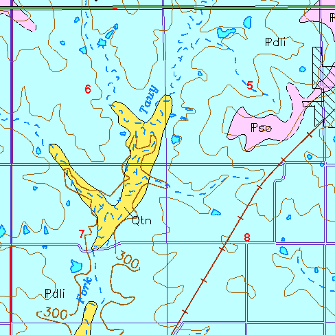 small geologic map